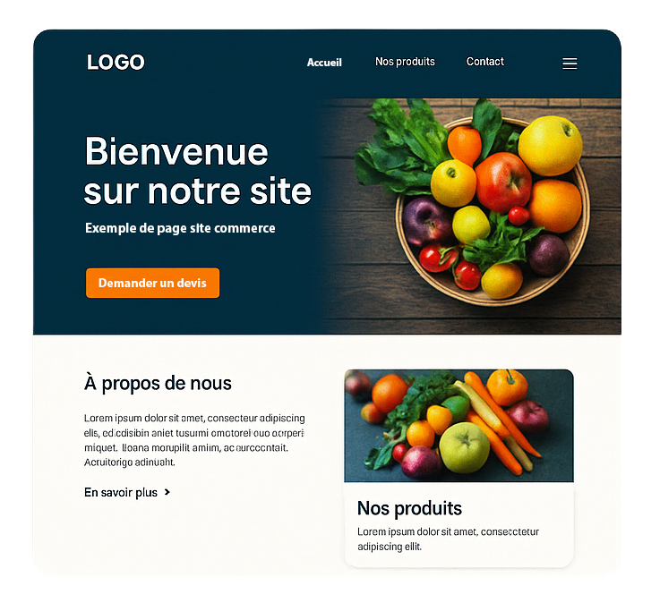 Exemple de site vitrine après refonte – design moderne et optimisé